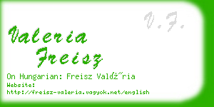 valeria freisz business card